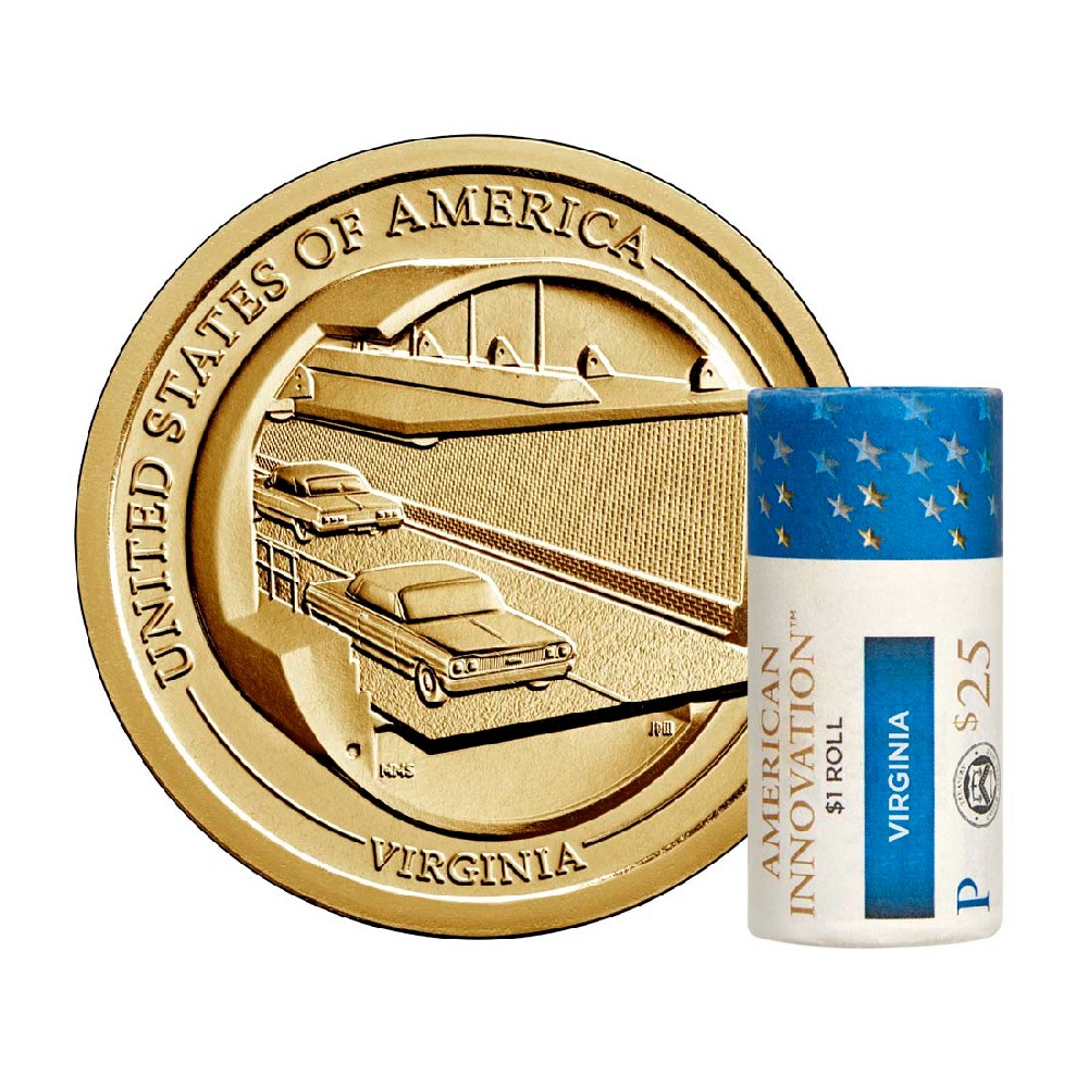 2021-P American Innovation $1 Coin - Virginia